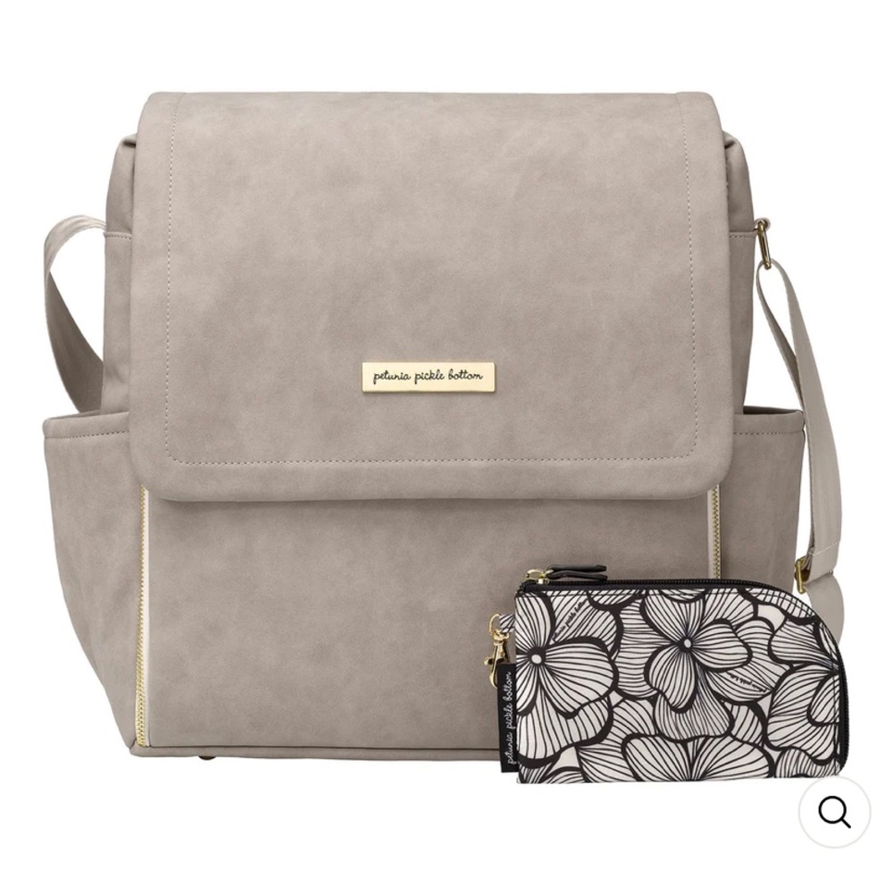 EUC—BOXY BACKPACK IN GREY MATTE LEATHERETTE